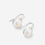 Bryan Anthonys By My Side Pearl Silver Drop Earrings