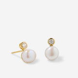 Bryan Anthonys By My Side Pearl Gold Studs