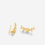 Bryan Anthonys Phases Celestial Moon Ear Climber Earrings in Gold
