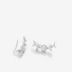 Bryan Anthonys Phases Celestial Moon Ear Climber Earrings in Silver