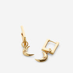 Bryan Anthonys Keep Dreaming Moon Huggies Earrings in Gold