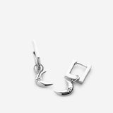 Bryan Anthonys Keep Dreaming Moon Huggies Earrings in Silver