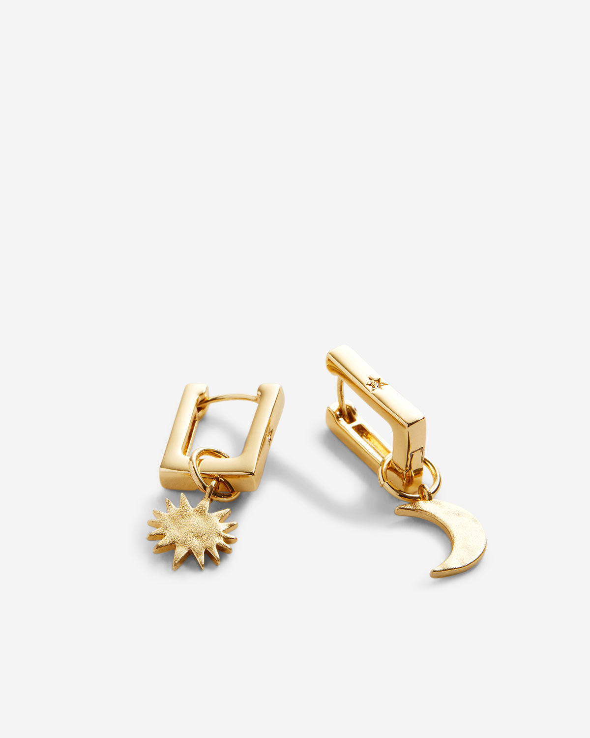 Bryan Anthonys Sun Moon & Stars Celestial Huggies Earrings in Gold