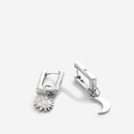 Bryan Anthonys Sun Moon & Stars Celestial Huggies Earrings in Silver