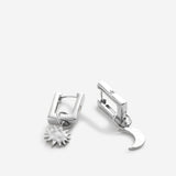 Bryan Anthonys Sun Moon & Stars Celestial Huggies Earrings in Silver