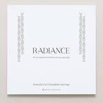 Bryan Anthonys Radiance Collection Baguette Chandelier Earrings Emerald Cut in Silver On Card