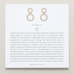 Bryan Anthonys Family Drop Earrings Gold
