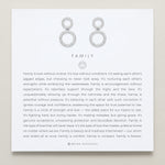 Bryan Anthonys Family Drop Earrings Silver