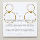 Bryan Anthonys My Circle Friendship Statement Hoop Earrings Gold