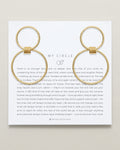 Bryan Anthonys My Circle Friendship Statement Hoop Earrings Gold