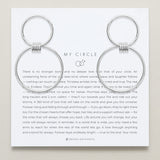 Bryan Anthonys My Circle Friendship Statement Hoop Earrings Silver