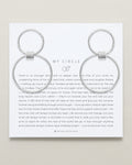 Bryan Anthonys My Circle Friendship Statement Hoop Earrings Silver