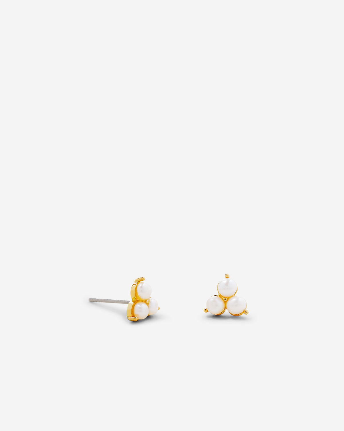 Bryan Anthonys Grit Gold Stud Pearl Earrings Macro
