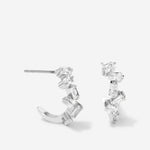 Bryan Anthonys Beautifully Broken Hoop Earrings Macro in Silver