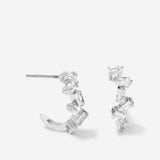 Bryan Anthonys Beautifully Broken Hoop Earrings Macro in Silver