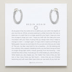 Bryan Anthonys Begin Again Midi Hoops Earrings In Silver On Meaning Card