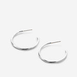 Bryan Anthonys Layers of You Silver Simplicity Midi Hoops Macro