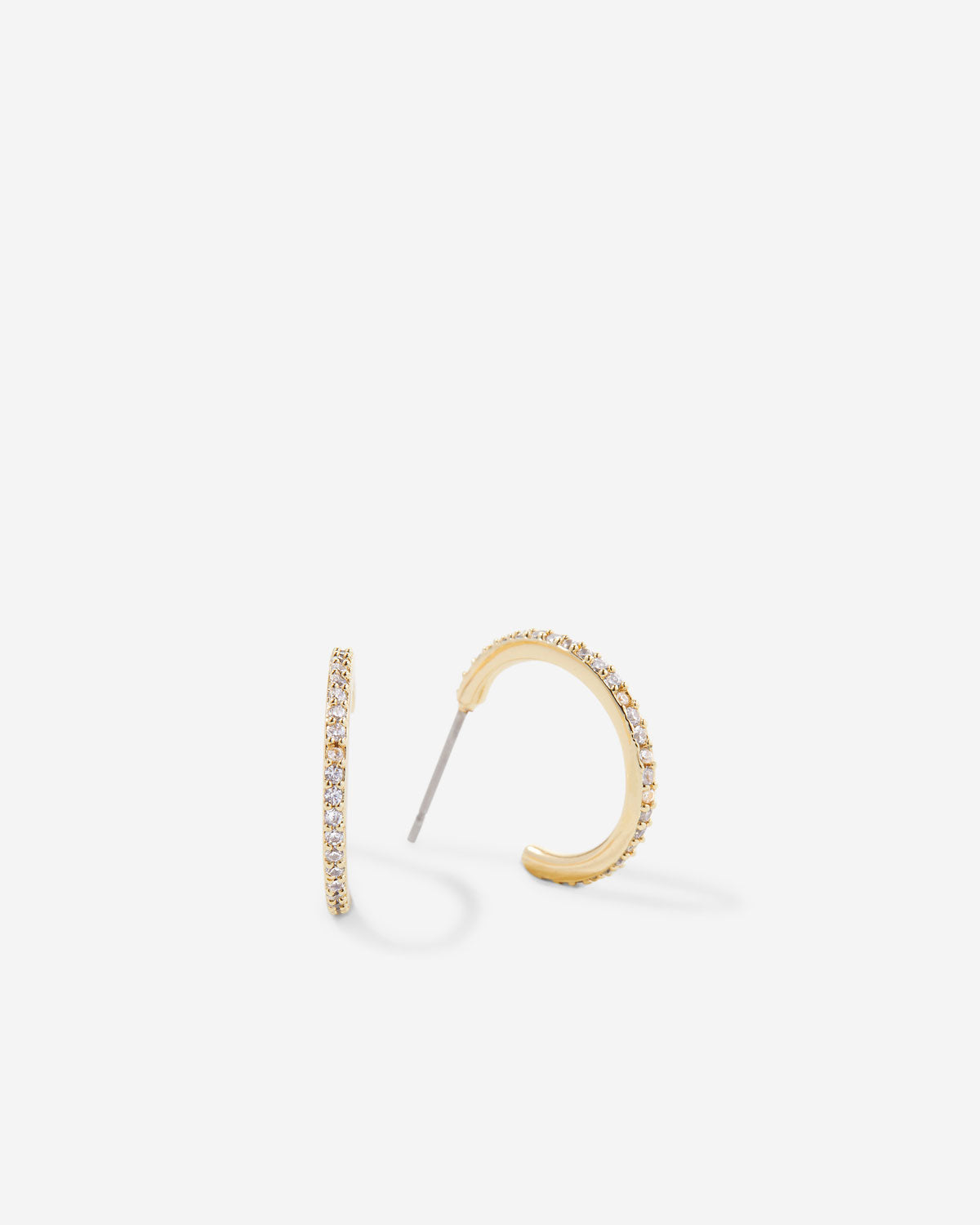 Bryan Anthonys Layers of You Gold Simplicity Pave Hoops Macro