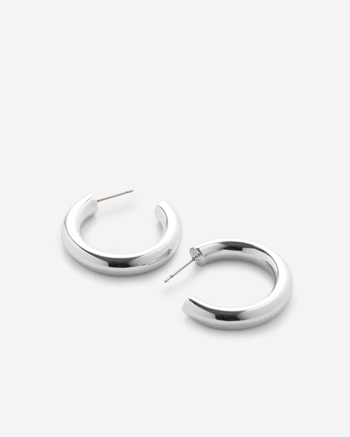 Bryan Anthonys Layers of You Silver Unstoppable Midi Hoops Macro