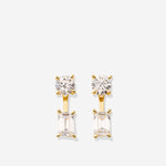 Bryan Anthonys Radiance Collection Emerald Cut Ear Jackets Gold