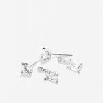 Bryan Anthonys Radiance Collection Emerald Cut Ear Jackets Silver