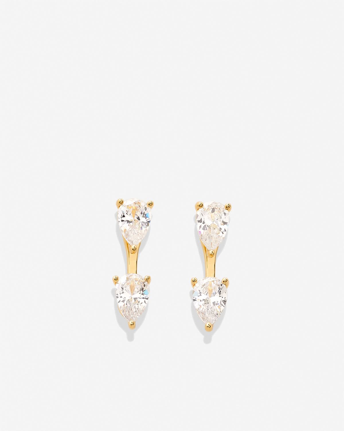 Bryan Anthonys Radiance Collection Pear Cut Ear Jackets Gold