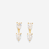 Bryan Anthonys Radiance Collection Pear Cut Ear Jackets Gold
