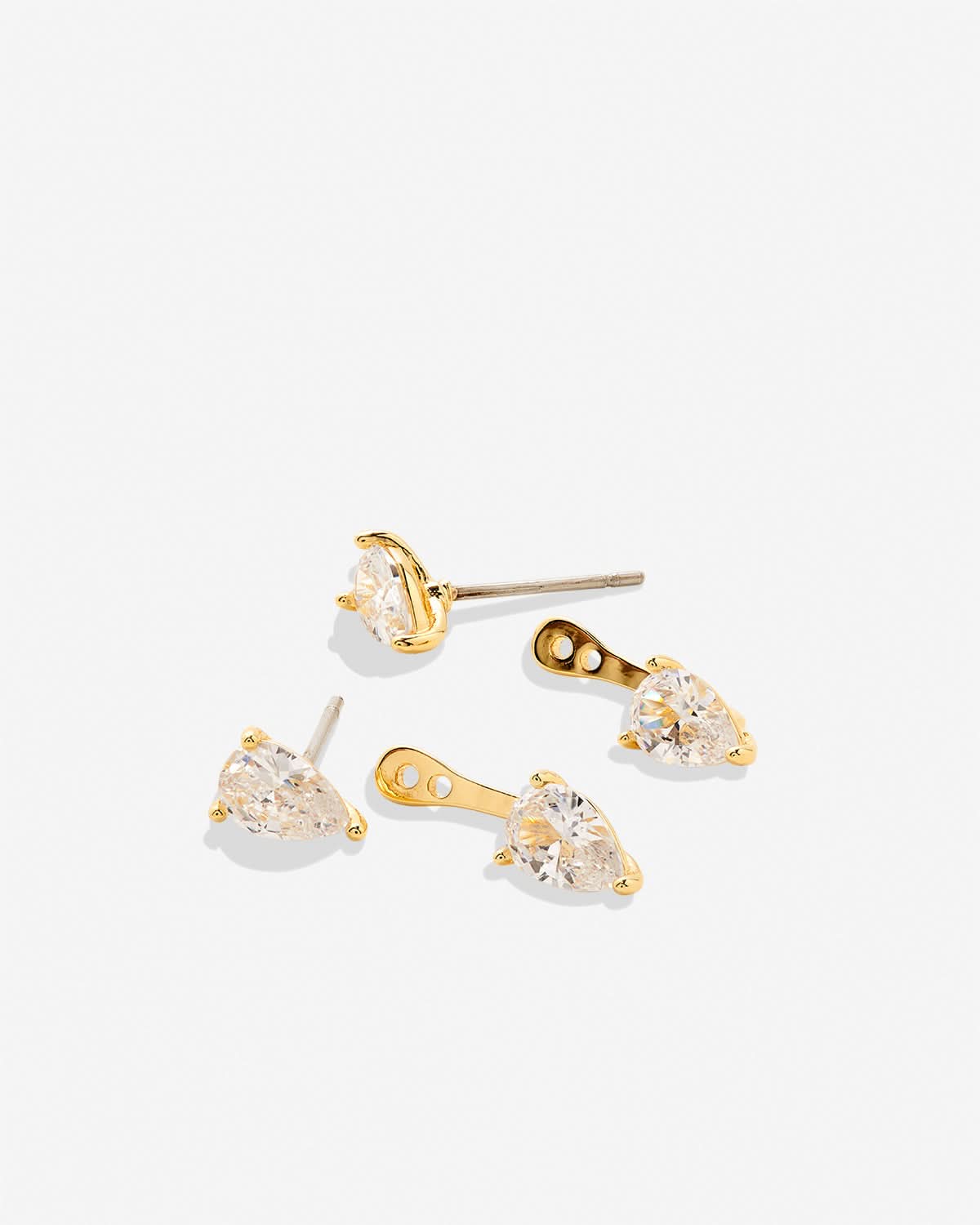 Bryan Anthonys Radiance Collection Pear Cut Ear Jackets Gold