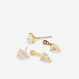 Bryan Anthonys Radiance Collection Pear Cut Ear Jackets Gold