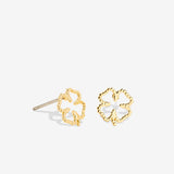 Bryan Anthonys Just For Luck Collection Four Leaf Clover Earrings Gold