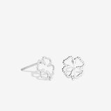 Bryan Anthonys Just For Luck Collection Four Leaf Clover Earrings Silver