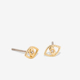 Bryan Anthonys Just For Luck Collection Evil Eye Earrings Gold