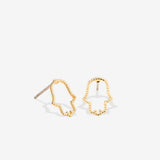 Bryan Anthonys Just For Luck Collection Hamsa Earrings Gold
