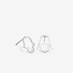 Bryan Anthonys Just For Luck Collection Hamsa Earrings Silver