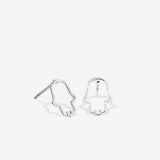 Bryan Anthonys Just For Luck Collection Hamsa Earrings Silver