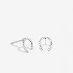 Bryan Anthonys Just For Luck Collection Horseshoe Earrings Silver