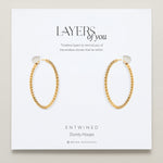 Bryan Anthonys Layers of You Entwined Gold Hoop Earrings On Card