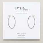 Bryan Anthonys Layers of You Entwined Silver Hoop Earrings On Card