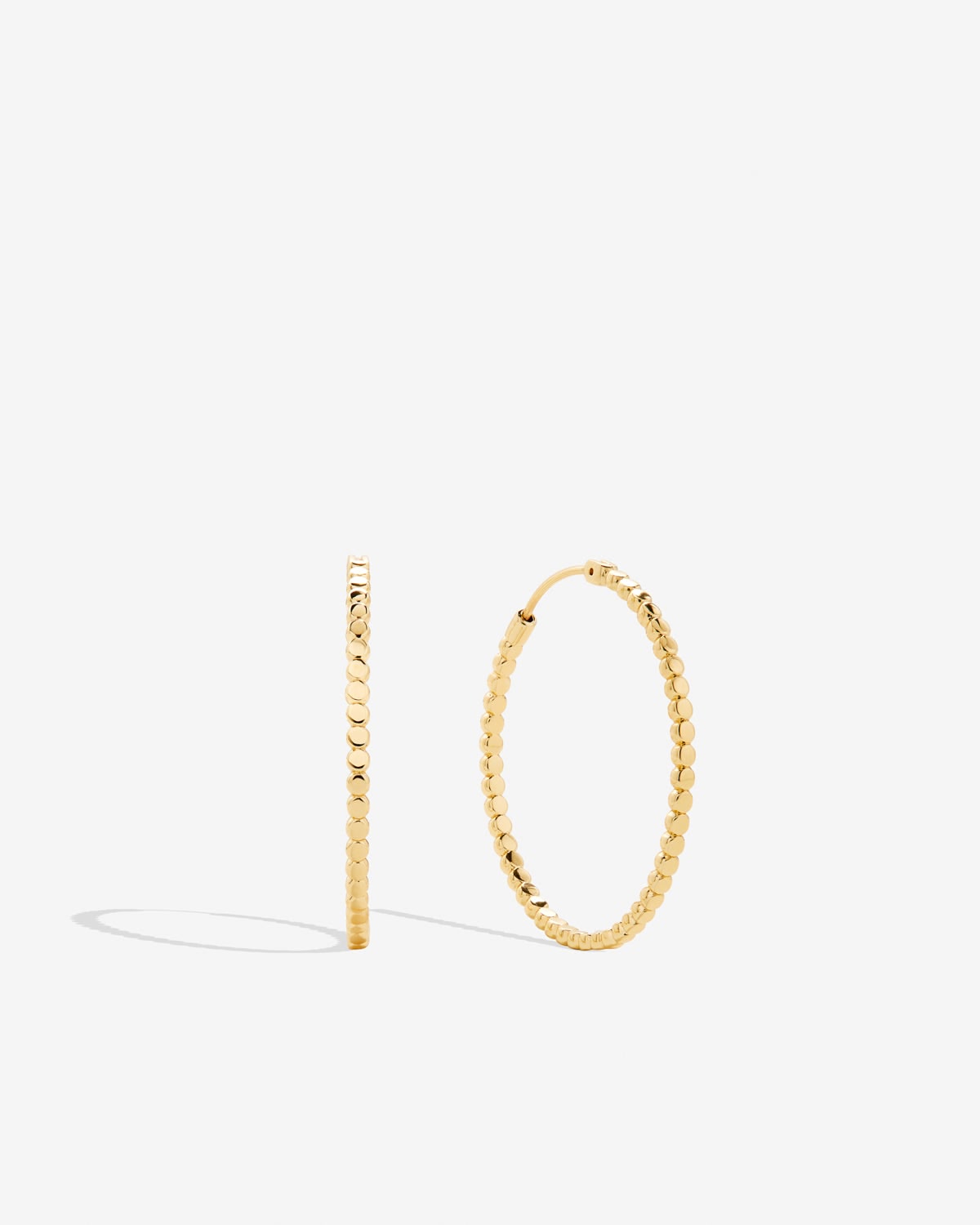 Bryan Anthonys Layers of You Aligned Gold Hoop Earrings Macro