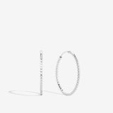 Bryan Anthonys Layers of You Aligned Silver Hoop Earrings Macro
