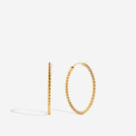 Bryan Anthonys Layers of You Aligned Gold Hoop Earrings MacroBryan Anthonys Layers of You Entwined Gold Hoop Earrings Macro