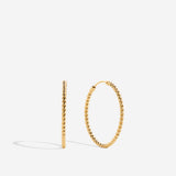 Bryan Anthonys Layers of You Aligned Gold Hoop Earrings MacroBryan Anthonys Layers of You Entwined Gold Hoop Earrings Macro