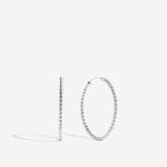 Bryan Anthonys Layers of You Aligned Silver Hoop Earrings MacroBryan Anthonys Layers of You Entwined Silver Hoop Earrings Macro