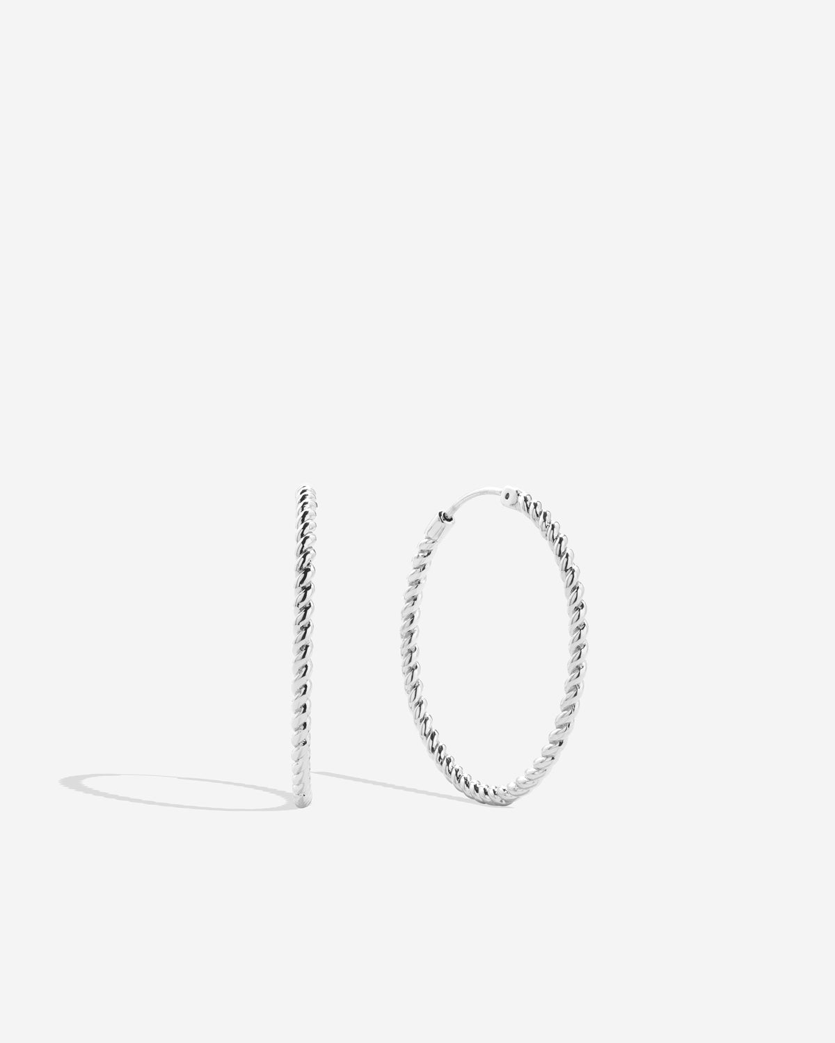 Bryan Anthonys Layers of You Aligned Silver Hoop Earrings MacroBryan Anthonys Layers of You Entwined Silver Hoop Earrings Macro