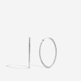 Bryan Anthonys Layers of You Aligned Silver Hoop Earrings MacroBryan Anthonys Layers of You Entwined Silver Hoop Earrings Macro