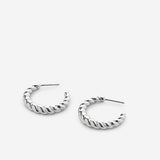 Bryan Anthonys Layers of You Silver Entwined Twisted Hoops Macro