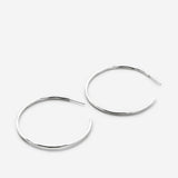 Bryan Anthonys Layers of You Silver Simplicity Maxi Hoops Macro