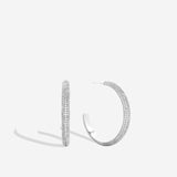 Bryan Anthonys Layers of You Collection Unstoppable Maxi Hoop Earrings Silver