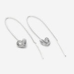 Bryan Anthonys All In Silver Threader Earring Macro
