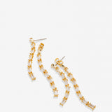 Bryan Anthonys Radiance Collection Baguette Chandelier Earrings Emerald Cut in Gold